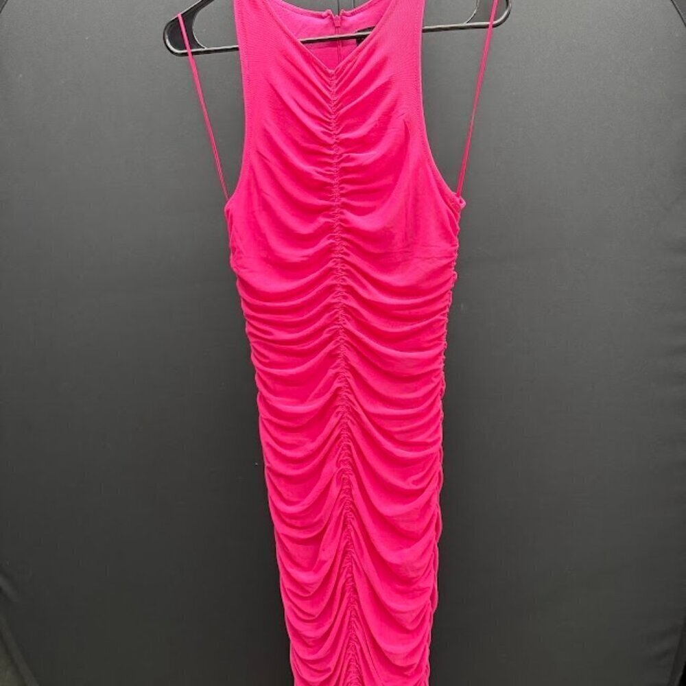 House of Harlow Rouched Pink Maxi Dress